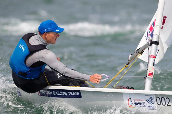 Nick Thompson at the 2014 ISAF Sailing World Championships Santander © RYA http://www.rya.org.uk